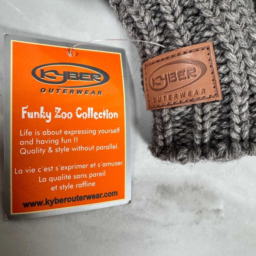 Kyber Outerwear Kid's Koala Bear Mittens Wool Fleece Lined Funky Zoo Collection - Picture 4 of 8